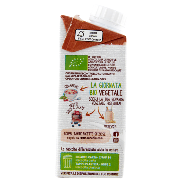 Vital Nature Biologico Riso e nocciole 200 ml