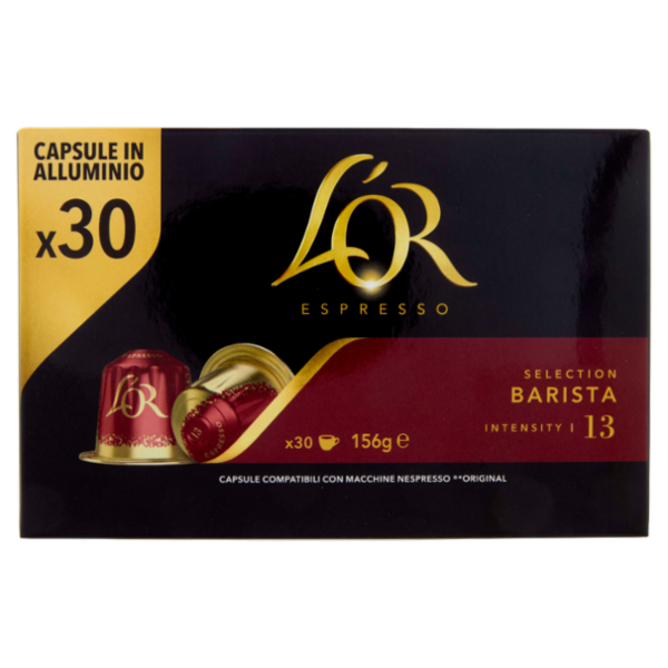L'OR Barista 13- 30 Capsule Caffè Compatibili con Macchine Nespresso*® Original 156g