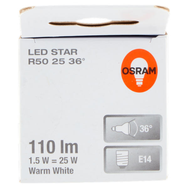Osram Led Star R50 25 36° Warm White 1.5 W E14