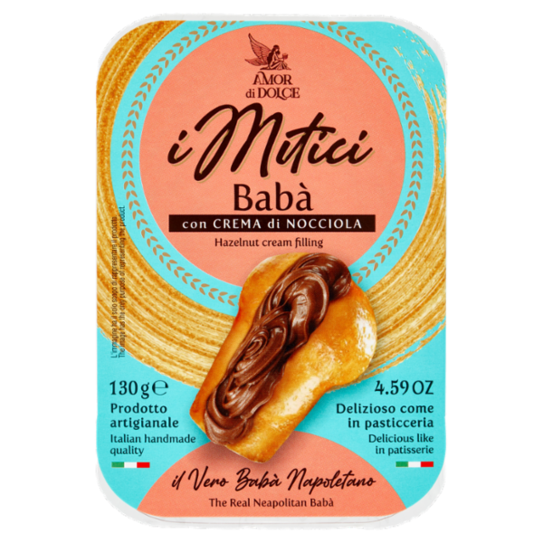 Amor di Dolce i Mitici Babà con Crema di Nocciola 130 g