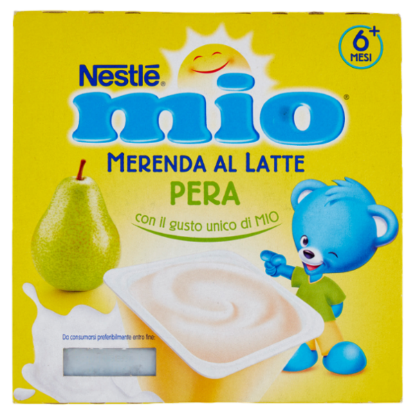 NESTLÉ MIO Merenda al Latte Pera da 6 mesi 4 vasetti da 100g