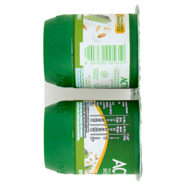 ACTIVIA Fibre Yogurt con Probiotico Bifidus, gusto Kiwi e Cereali, 4x125g