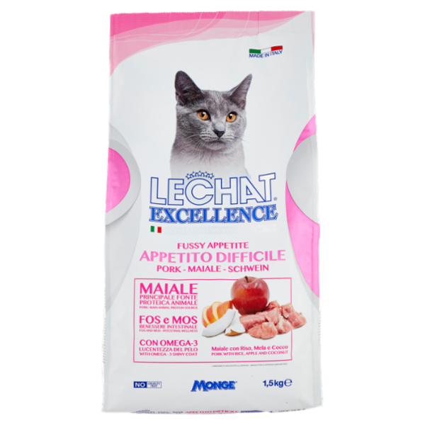 LeChat Excellence Appetito Difficile Maiale 1,5 kg