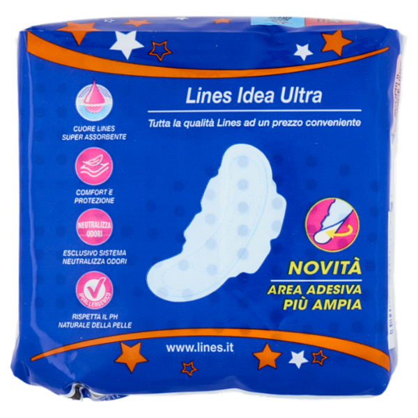 Lines Idea ultra notte con ali 8 pz
