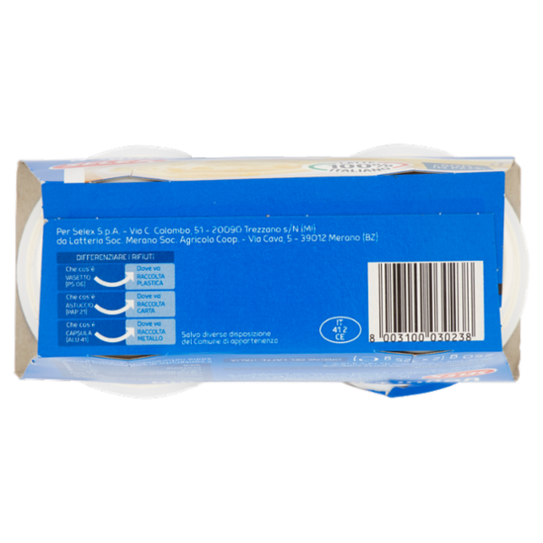 Selex Yogurt Intero Banana con Frutta in Pezzi 2x125 g