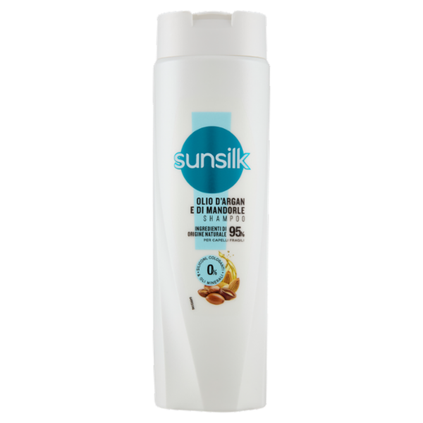 sunsilk Shampoo Olio d'Argan e di Mandorle per Capelli Fragili 250 mL