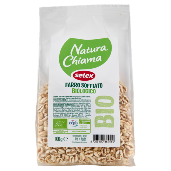 Selex Natura Chiama Farro Soffiato Biologico 100 g