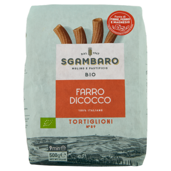 Sgambaro Bio Farro Dicocco Tortiglioni N°89 500 g