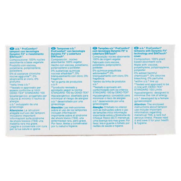 o.b. ProComfort Ultimate Comfort* Mini Tampons 16 pz