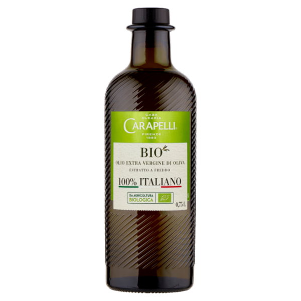Carapelli Bio Olio Extra Vergine di Oliva 100% Italiano 0,75 L