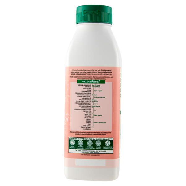 Garnier Balsamo Fructis Hair Food, Ideale per Capelli Fini, Arricchito con Anguria, 350 ml