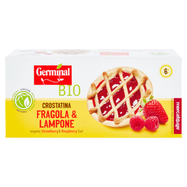 Germinal Bio Crostatina Fragola & Lampone 6 x 45 g