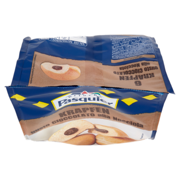Brioche Pasquier Krapfen gusto Cioccolato alla Nocciola 6 x 45 g