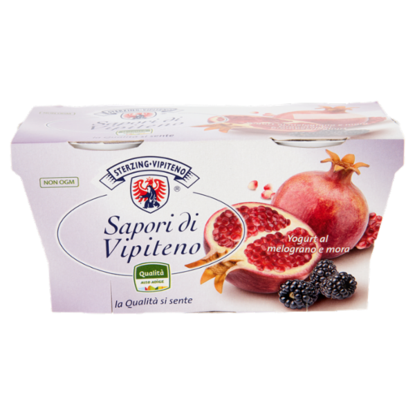 Sterzing Vipiteno Sapori di Vipiteno Yogurt al melograno e mora 2 x 125 g