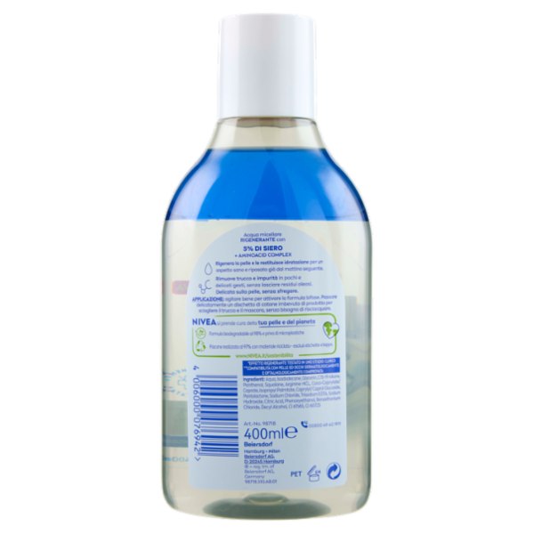 Nivea Acqua micellare Rigenerante per Pelli Stanche e Sensibili 400 ml