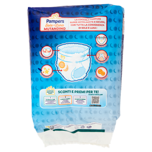 Pampers Sole e Luna Mutandino Maxi 15 pz