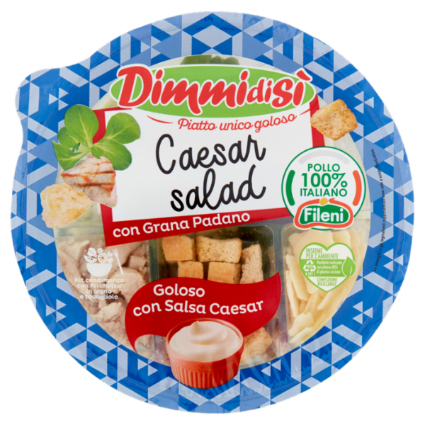 DimmidiSì Piatto unico goloso Caesar salad con Grana Padano 135 g