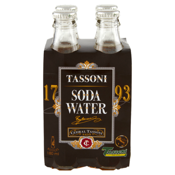 Tassoni Soda Water 4 x 180 ml
