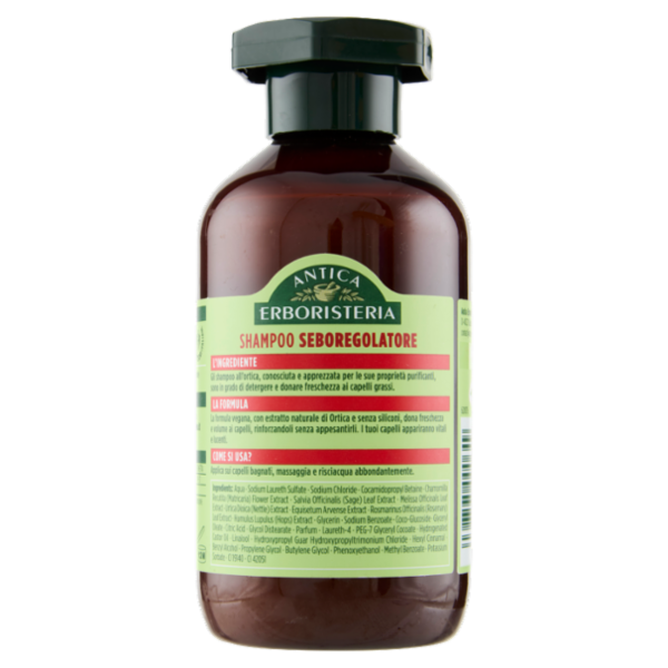 Antica Erboristeria Shampoo Seboregolatore Ortica Capelli grassi 250 ml