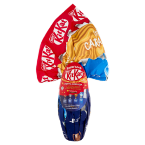KITKAT Uovo Di Pasqua Cioccolato Al Latte Al Caramello Con Wafer, Sorpresa e 1 KitKat Bunny 240g