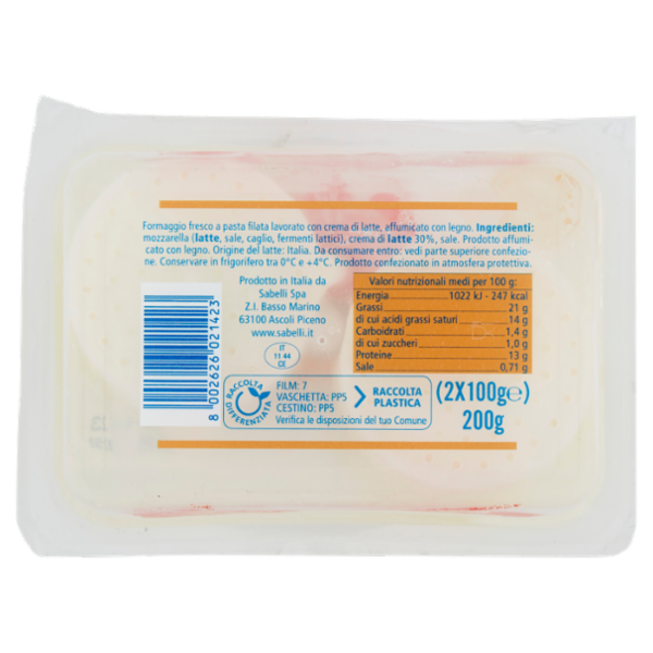 Sabelli Burratine affumicate al naturale 2 x 100 g