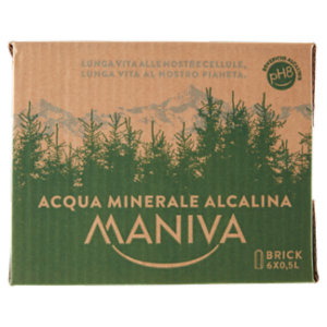 Maniva Acqua Oligominerale Alcalina Smile-Box 6 x 0,5 L