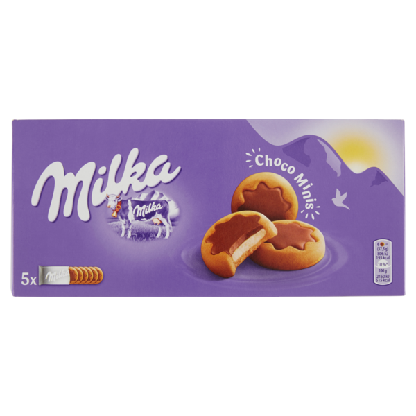 Milka Choco Minis, piccoli biscotti ricoperti da cioccolato al latte - 185g