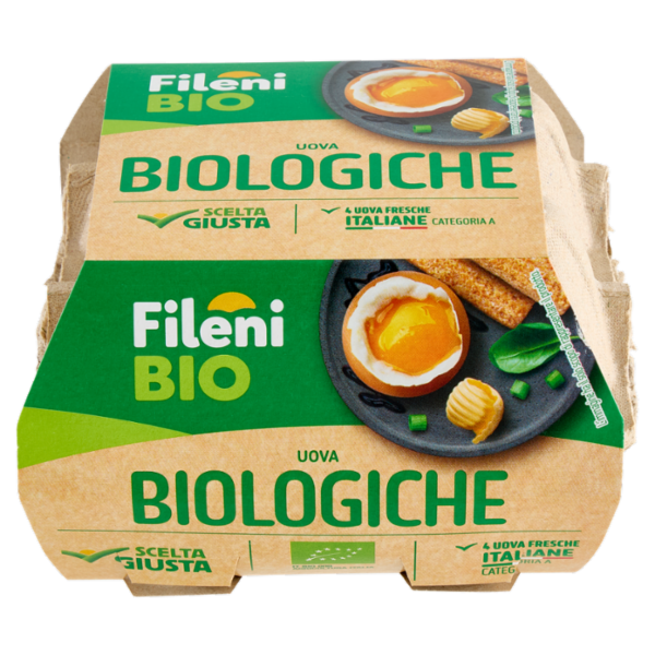 Fileni Bio Uova Biologiche 4 Uova Fresche 220 g