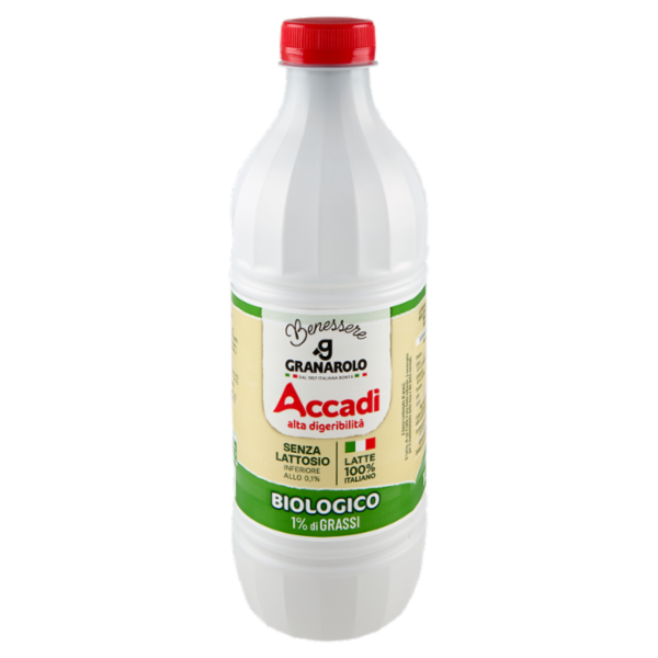 Granarolo Benessere Accadì Senza Lattosio Biologico 1% di Grassi 1 L