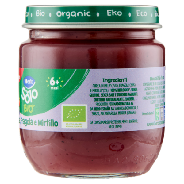 Hero Solo Bio Mela, Fragola e Mirtillo 120 g