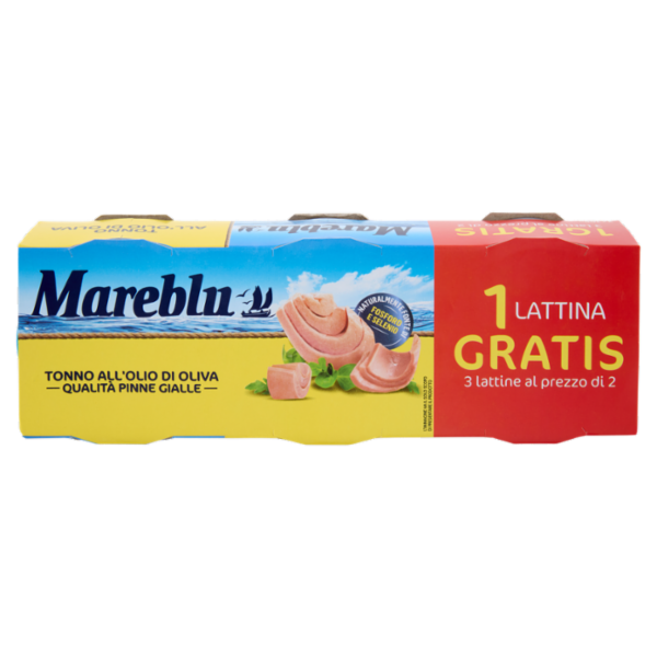 Mareblu Tonno all'Olio di Oliva 3 x 105 g
