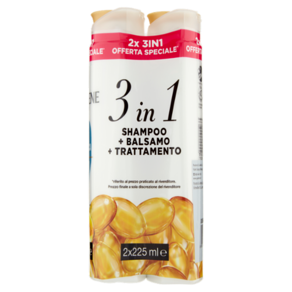 Pantene Pro-V 3in1 Shampoo+Balsamo+Trattamento Linea Classica 2x225 ml