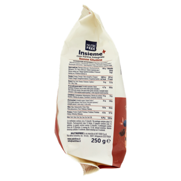 Nutrifree Insieme⁺ con Farina Integrale Senza Glutine Senza Lattosio 250 g