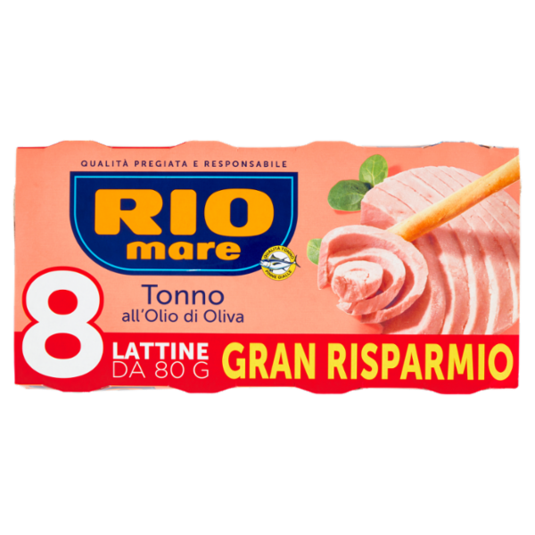 Rio mare Tonno all'Olio di Oliva 8 x 80 g
