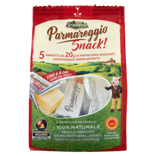 Parmareggio Snack! Parmigiano Reggiano DOP 5 x 20 g
