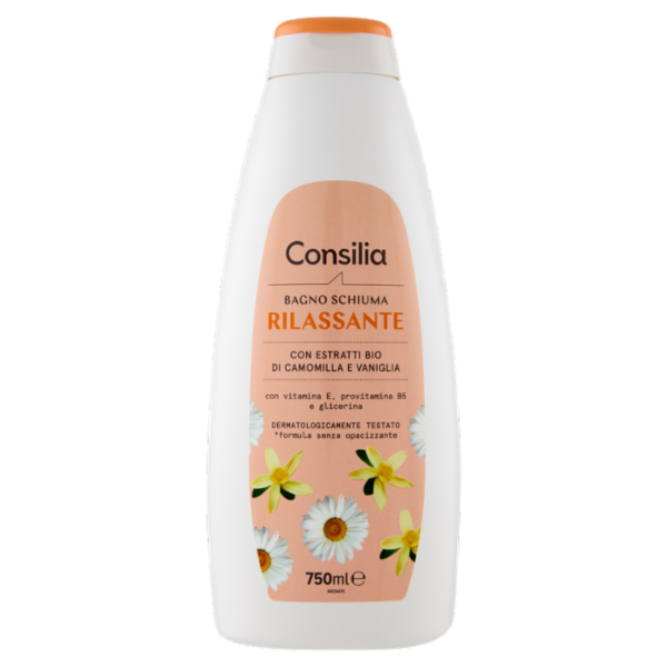 Consilia Bagno Schiuma Rilassante Camomilla e Vaniglia 750 ml