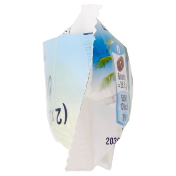 Bounty Barretta Snack di Cioccolato al Latte Ripiena al Cocco, 57g