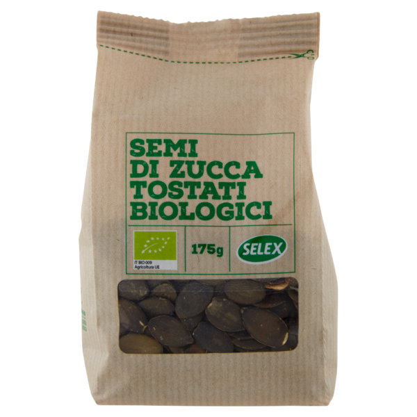 Selex Semi di Zucca Decorticati Tostati Biologici 175 g