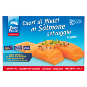 Buon Vento Cuori Di Filetti Di Salmone Selvaggio 250 g