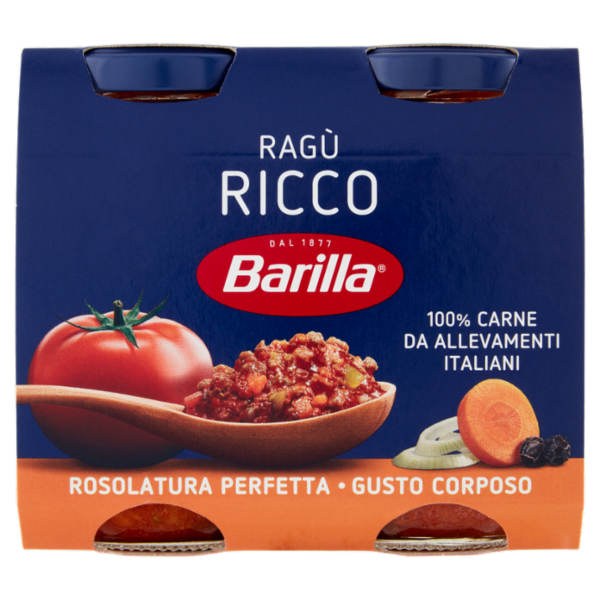 Barilla Sugo Ragù Bolognese Classico Condimento per Pasta 180gX2