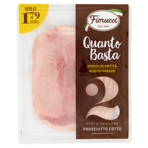 Fiorucci Quanto Basta per 2 Persone Prosciutto Cotto 85 g