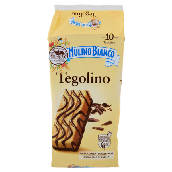 Mulino Bianco Tegolino Merenda senza Additivi Conservanti 10 pezzi 350 g