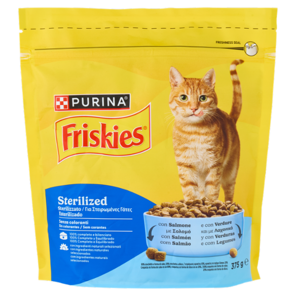 PURINA FRISKIES Sterilizzati Salmone con Verdure 375g