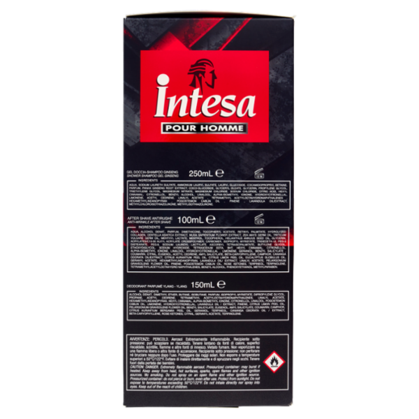 Intesa Pour Homme Sport Gel Doccia Shampoo 250mL + Deodorante Ylang Ylang 150mL + After Shave 100mL