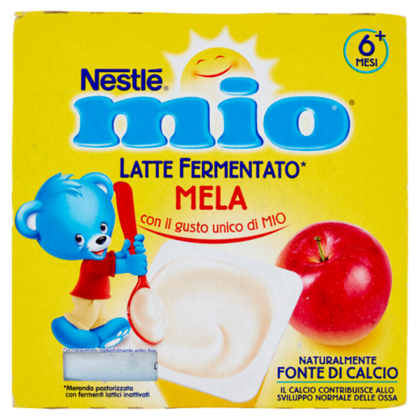 NESTLÉ MIO Merenda Latte Fermentato Mela 4 vasetti da 100 g