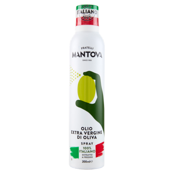 Fratelli Mantova Olio Extra Vergine di Oliva Spray 100% Italiano 200 ml