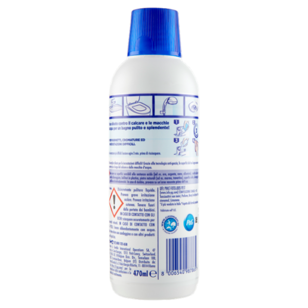 Viakal Detersivo Anticalcare Bagno e Cucina Classico Liquido 470 ml