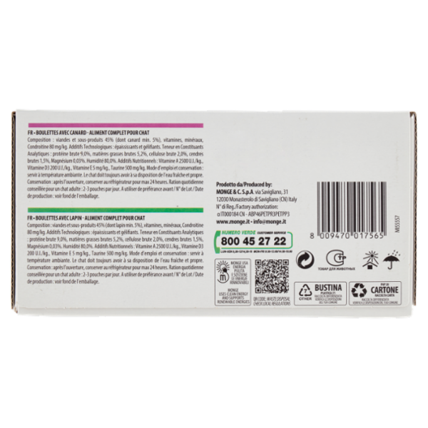 LeChat Excellence Sterilised Bocconcini in Salsa con Anatra, con Coniglio 12 x 100 g