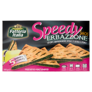 Fattoria Italia Speedy Snacks Erbazzone Già Cotti, Ripieni Di Bietole e Spinaci Surgelato 380 g