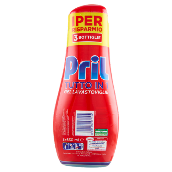 PRIL All in 1 Gel Limone 3x630ml